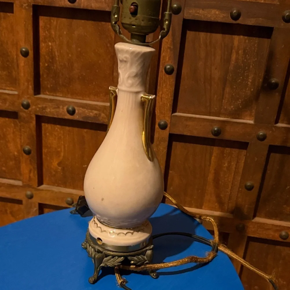 Vintage Floral Lantern with Pink and Green Accents lamp floral pink